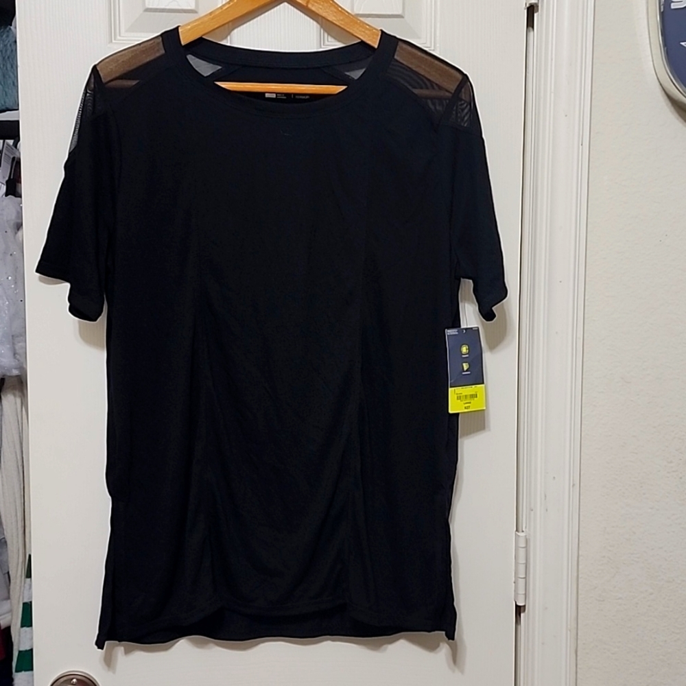 XERSION Black Tunic Tee in L